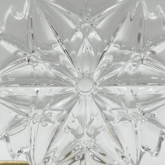 WATERFORD CRYSTAL Christmas Holiday Snowflake Ornament 4" x 3.5" With Box - Picture 5 of 16